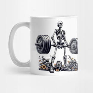 Deadlift Skeleton Mug